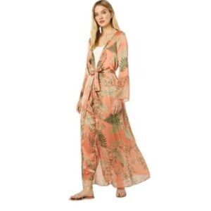 Misa Los Angeles Floral Maxi Dress/Robe